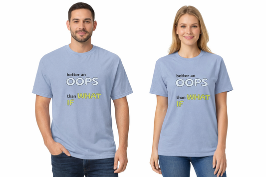T-Shirt "OOPS - If" – Premium Heavyweight Cotton, Relaxed Fit