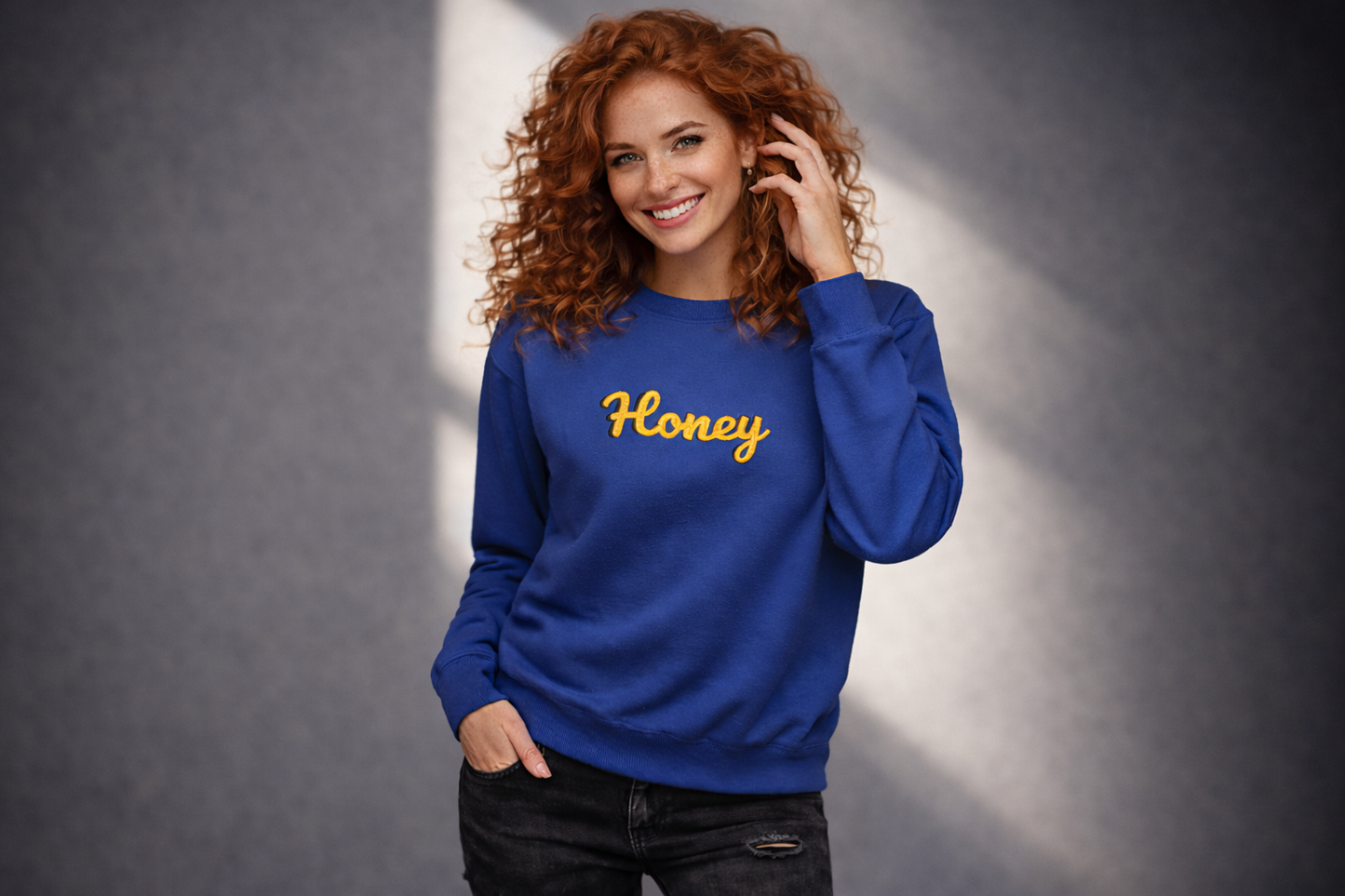 Women's "Honey" Sweatshirt - Streetwear - Premium Cotton