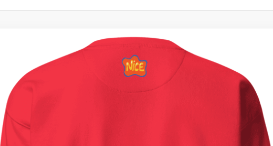 Czerwona bluza "nice" – Basic Streetwear, Sweatshirt