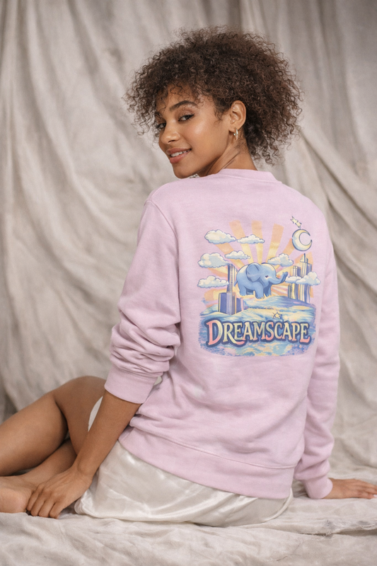 Damska Bluza "DREAMSCAPE"  -  Wiosenna Kolekcja Streetwear - Sweatshirt Miękki Pastelowy
