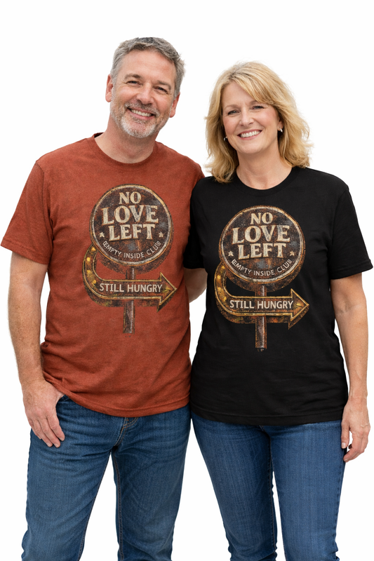 Streetwear T-Shirt  "No Love Left" -  Soft Cotton, Regular Fit